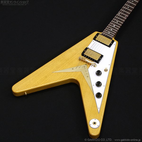 画像4: Gibson Custom Shop　1958 Korina Flying V with White Pickguard [Natural] [半期決算セール特価] (4)