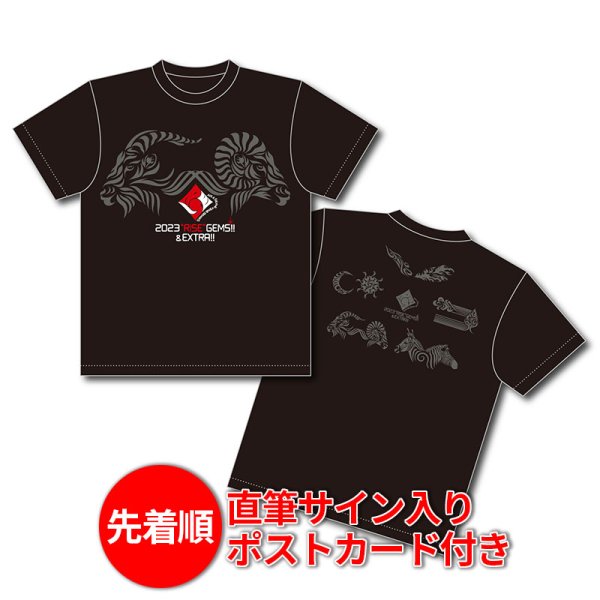 画像1: 2023“RISE”GEMS!!&EXTRA!!　ツアーTシャツ [ブラック] (1)