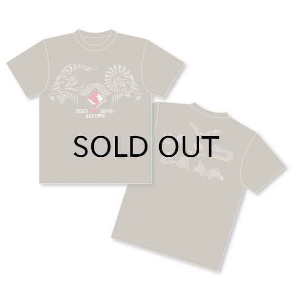 画像1: 2023“RISE”GEMS!!&EXTRA!!　ツアーTシャツ [チャコール] (1)