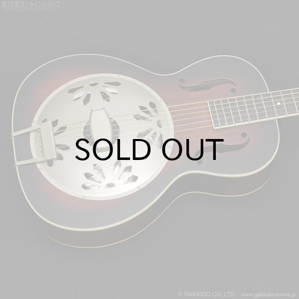 画像2: Gretsch　G9240 Alligator Round-Neck Mahogany Body Biscuit Cone Resonator Guitar [2-Color Sunburst] (2)