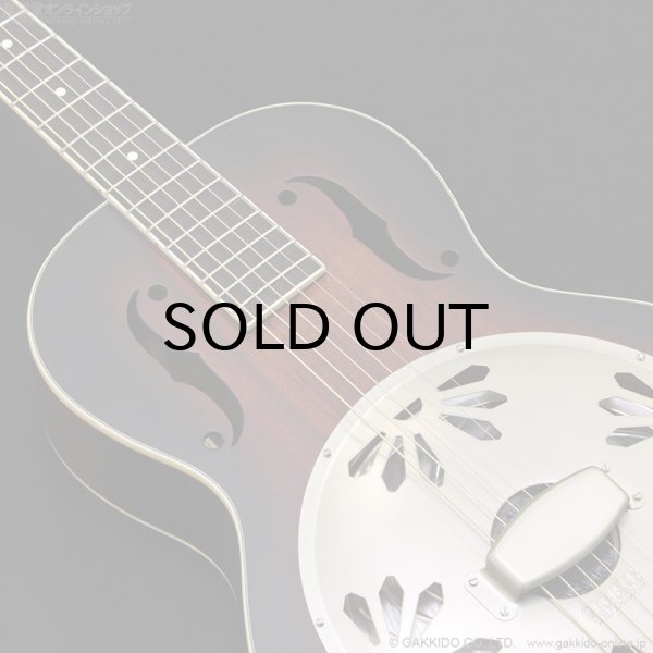 画像4: Gretsch　G9240 Alligator Round-Neck Mahogany Body Biscuit Cone Resonator Guitar [2-Color Sunburst] (4)