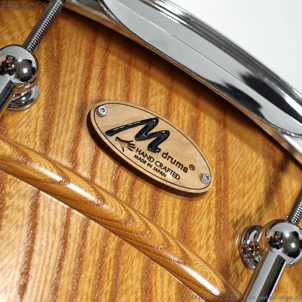 画像12: M drums KR-1465-K KURINUKI Series 欅 “Keyaki” Zelkova 14”×6.5” スネアドラム (12)