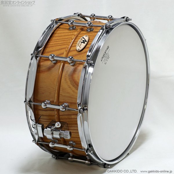 画像3: M drums KR-1465-K KURINUKI Series 欅 “Keyaki” Zelkova 14”×6.5” スネアドラム (3)