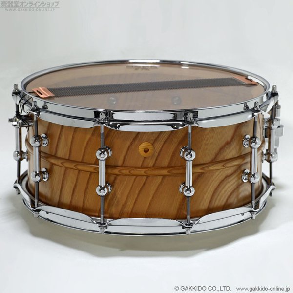 画像2: M drums KR-1465-K KURINUKI Series 欅 “Keyaki” Zelkova 14”×6.5” スネアドラム (2)