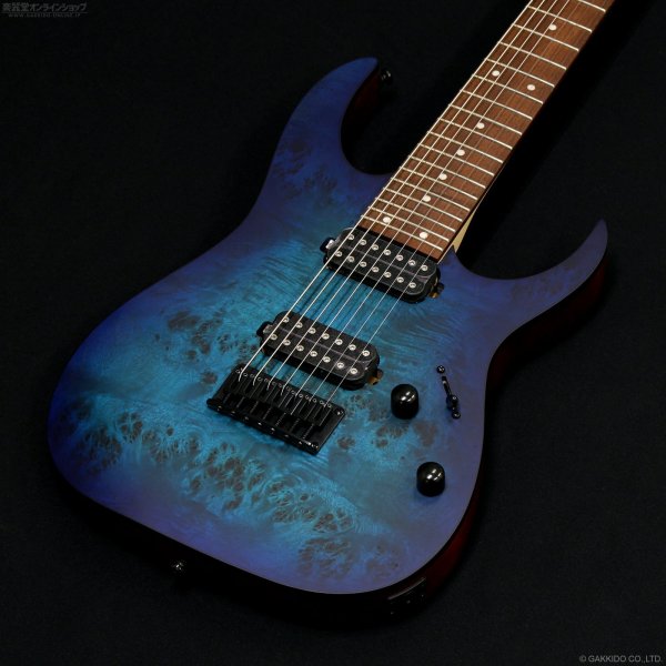 画像2: Ibanez　RG7421PB 7-string [Sapphire Blue Flat] (2)