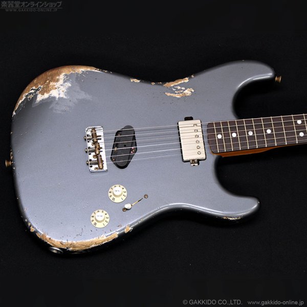 画像2: Fender Custom Shop　Limited Edition Strat SH Heavy Relic [Aged Charcoal Frost Metallic] (2)