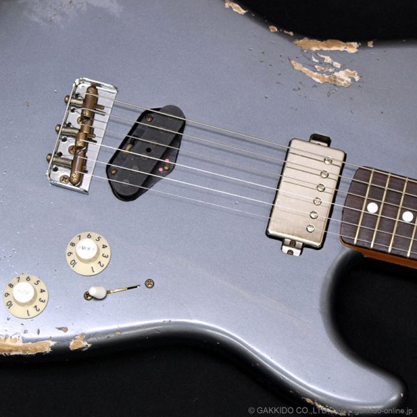 画像8: Fender Custom Shop　Limited Edition Strat SH Heavy Relic [Aged Charcoal Frost Metallic] (8)