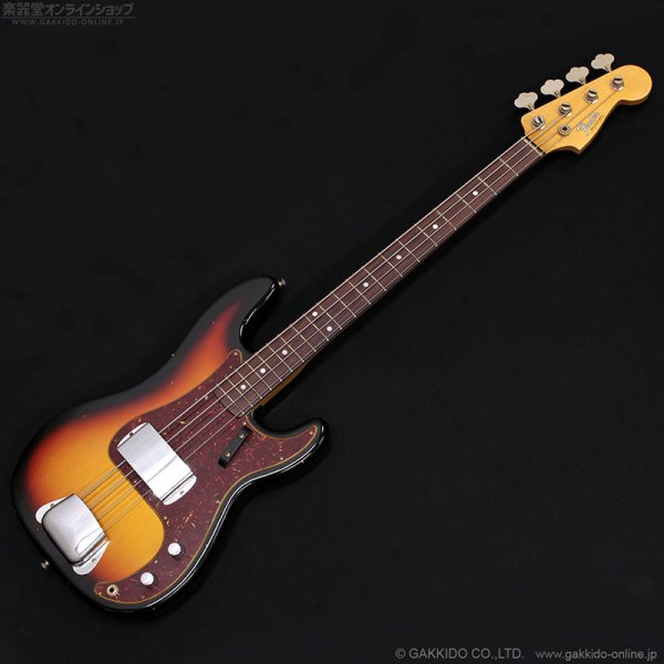画像1: Fender Custom Shop　1966 Precision Bass Journeyman Relic [Faded Bleached 3-Tone Sunburst] (1)