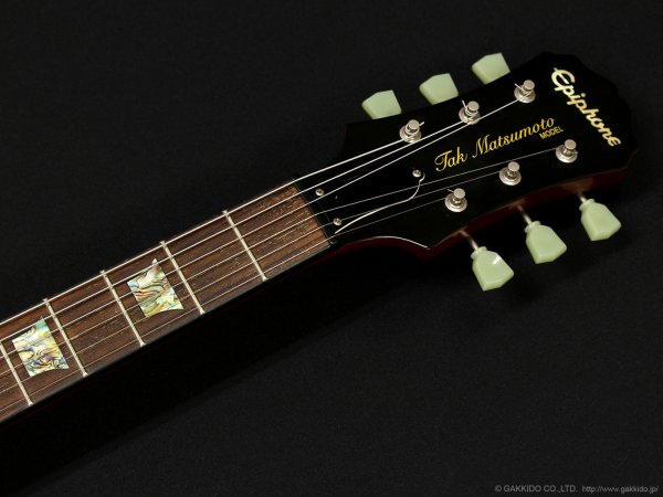 画像8: Epiphone　Limited Edition 2011 Tak Matsumoto DC Standard [Plus Top Cherry Red] [中古品] (8)