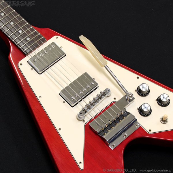 画像7: Gibson Custom Shop　2001 1967 Flying V Korina w/Vibrola [Cherry] [中古品] (7)