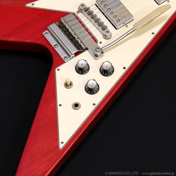画像6: Gibson Custom Shop　2001 1967 Flying V Korina w/Vibrola [Cherry] [中古品] (6)