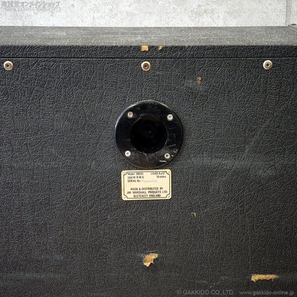 画像12: Marshall　1989 1960A 4x12” スピーカーキャビネット JCM800ロゴ [中古品] (12)