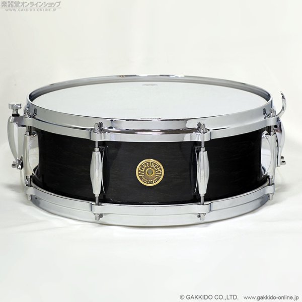 画像1: Gretsch　GRGL0514S8CLXT-EB 14”x5” Ridgeland Snare Drum [Ebony Gloss] [アウトレット特価品] (1)