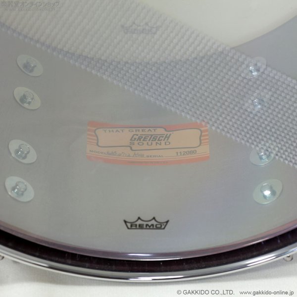 画像6: Gretsch　GAS0712-ASH 12”x7” Ash Soan Signature Snare Drum [アウトレット特価品] (6)