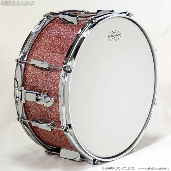 画像3: CANOPUS　JSB-1465-RSS-LQ 14”x6.5” YAIBAII Birch Snare Drum [Rose Sparkle LQ] (3)