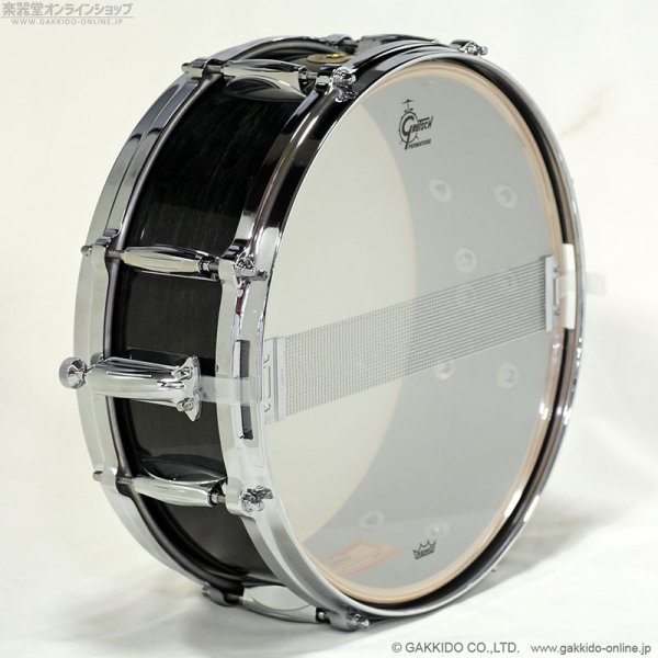 画像4: Gretsch　GRGL0514S8CLXT-EB 14”x5” Ridgeland Snare Drum [Ebony Gloss] [アウトレット特価品] (4)