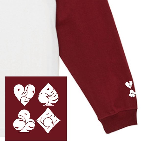 画像3: 2026“RISE”GEMS!!&EXTRA!!　ラグランTシャツ [バーガンディー] (3)