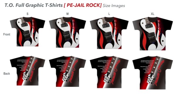 画像4: T.O. Full Graphic T-Shirt [PE-JAIL ROCK] (4)