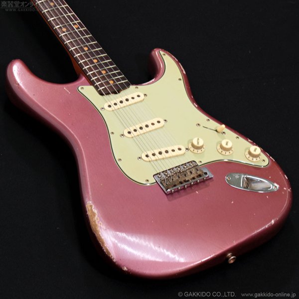 画像4: Fender Custom Shop　Master Built Apprentice 1963 Stratocaster Relic by George Ruiz [Burgundy Mist Metallic] (4)