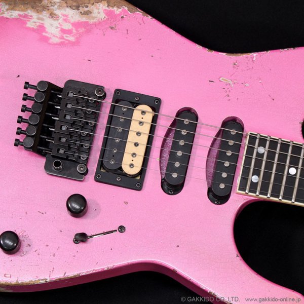 画像8: Jackson Custom Shop　Soloist HSS FR [Nitro-Relic Tour Finish] [Platinum Pink] (8)