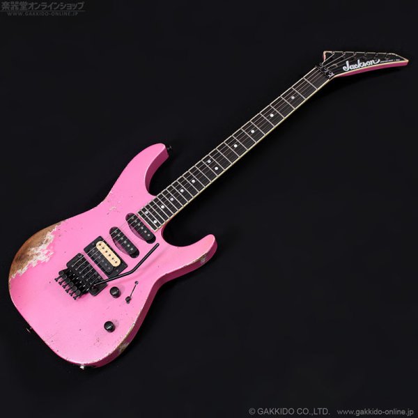画像1: Jackson Custom Shop　Soloist HSS FR [Nitro-Relic Tour Finish] [Platinum Pink] (1)