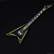 画像1: Edwards　E-ALEXI Greeny [Black with Lime Green Pinstripe & Skull] (1)