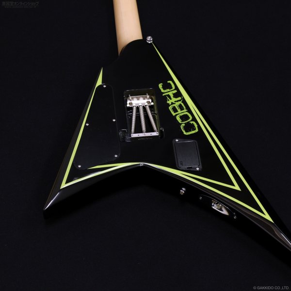 画像9: Edwards　E-ALEXI Greeny [Black with Lime Green Pinstripe & Skull] (9)