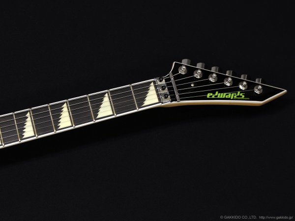画像6: Edwards　E-ALEXI Greeny [Black with Lime Green Pinstripe & Skull] (6)