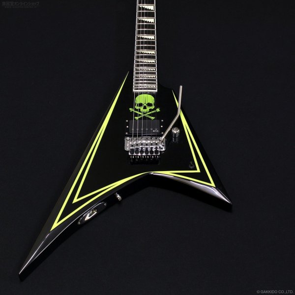 画像3: Edwards　E-ALEXI Greeny [Black with Lime Green Pinstripe & Skull] (3)