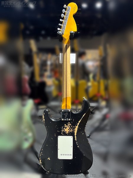 画像2: Fender Custom Shop　1969 Stratocaster Reverse Headstock Super Heavy Relic [Aged Black] (2)