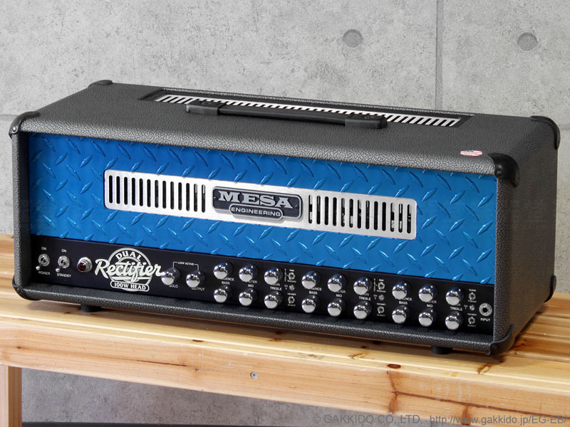 Mesa Boogie Dual Rectifier 100W/50W Head [Zinc Blonco/Blue Diamond 