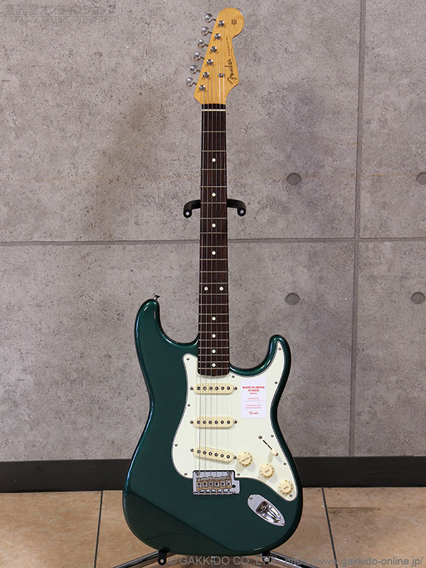 Fender Made In Japan Hybrid 60s Stratocaster Sherwood Green Metallic 楽器堂オンラインショップ Fender Made In Japan Hybrid 60s Stratocaster Sherwood Green Metallic 楽器堂オンラインショップ