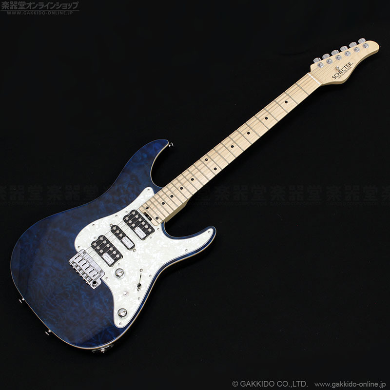 SCHECTER SD-2-24-AL-VTR BLU/M [See-Thru Blue] - 楽器堂オンライン 