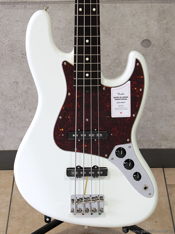 Fender　Made in Japan Traditional 60s Jazz Bass RW OWT [Olympic White]