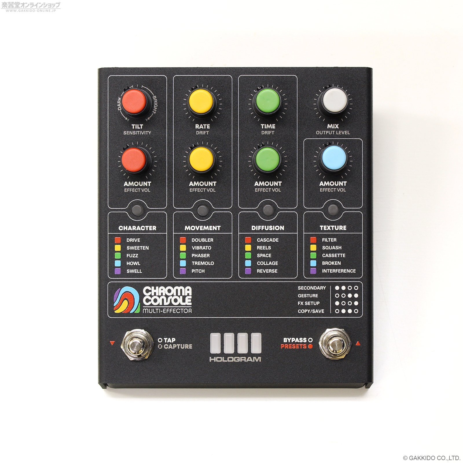 ギター Hologram Electronics Chroma Console Hologram Electronics Chroma Console [Black Colorway] 直輸入