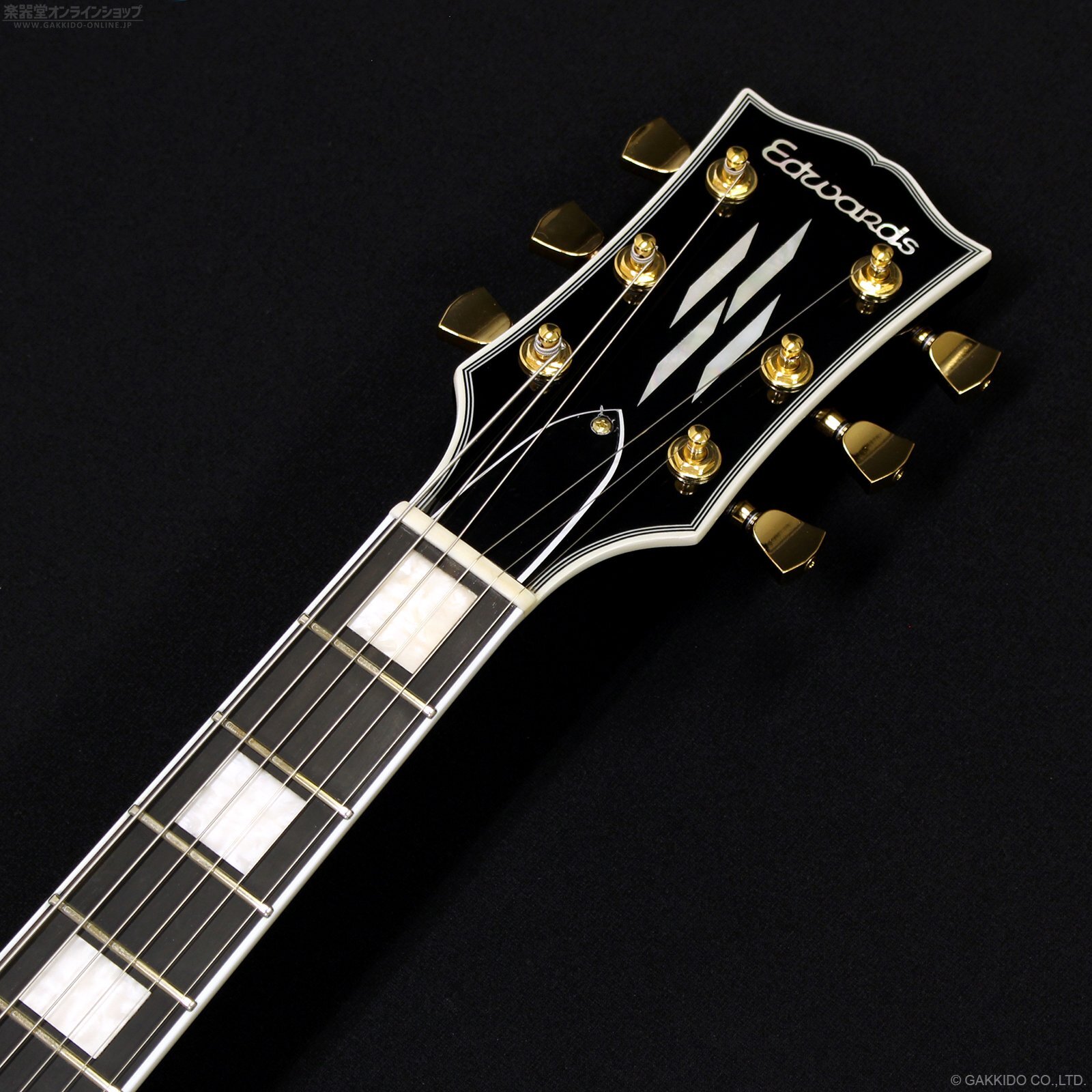 EDWARDS ブラックエレキギター Edwards E-LP-CTM “All Mahogany” BK [Black] [当店オリジナルモデル
